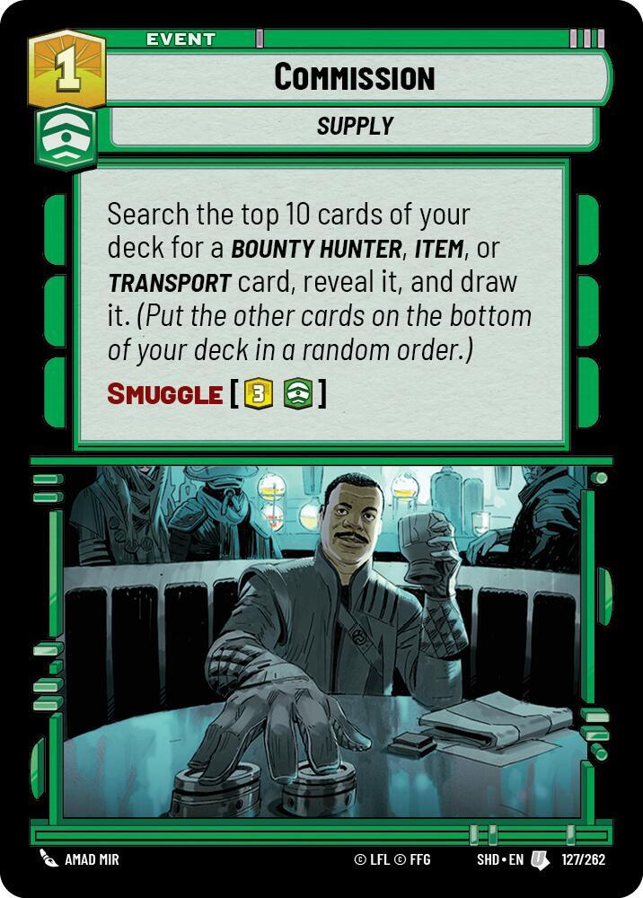 Commission 127/262 Shadows of the Galaxy Star Wars card