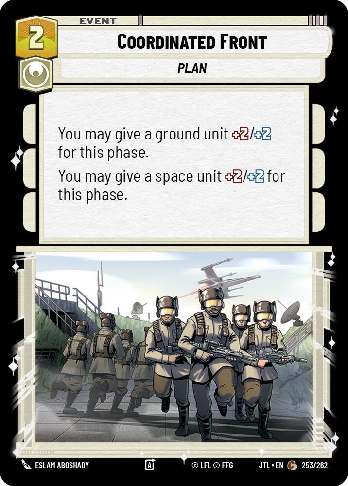 Coordinated Front 253/262 Jump to Lightspeed Star Wars card