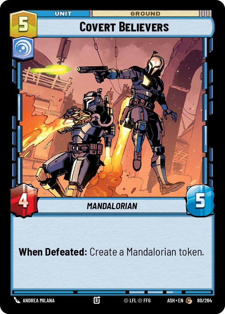 Covert Believers 80/264 Ashes of the Empire Star Wars card