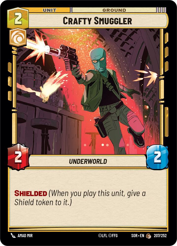 Crafty Smuggler 207/252 Spark of Rebellion Star Wars card