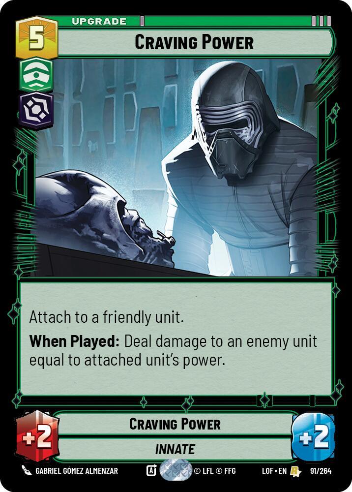 Craving Power 091/264 Legends of the Force Star Wars card