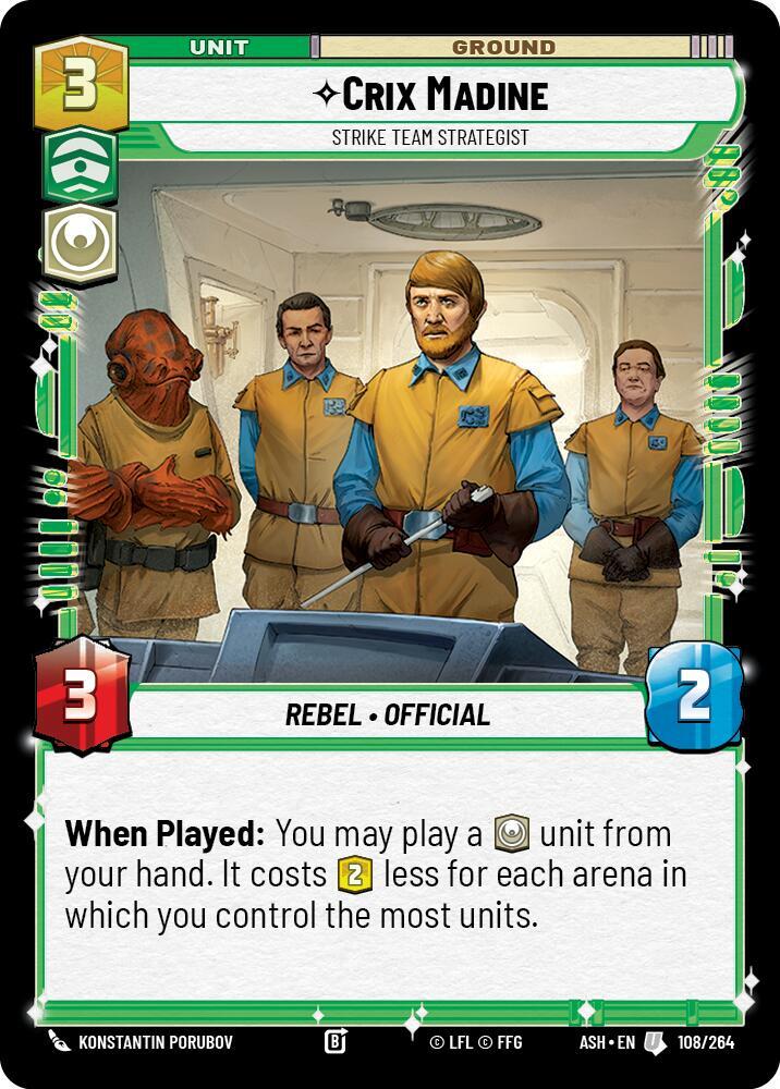Crix Madine - Strike Team Strategist 108/264 Ashes of the Empire Star Wars card