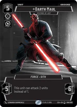 Darth Maul - Revenge at Last 006/006 2024 Convention Exclusive Star Wars card