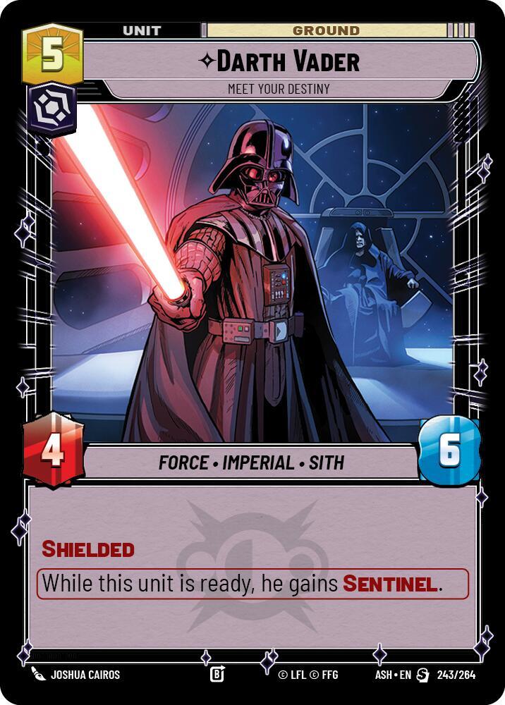 Darth Vader - Meet Your Destiny 243/264 Ashes of the Empire Star Wars card