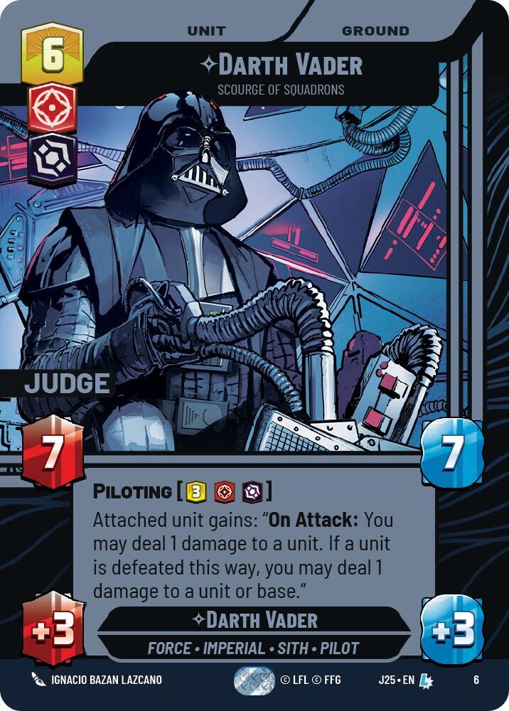 Darth Vader - Scourge of Squadrons 6 Judge Promos Star Wars card