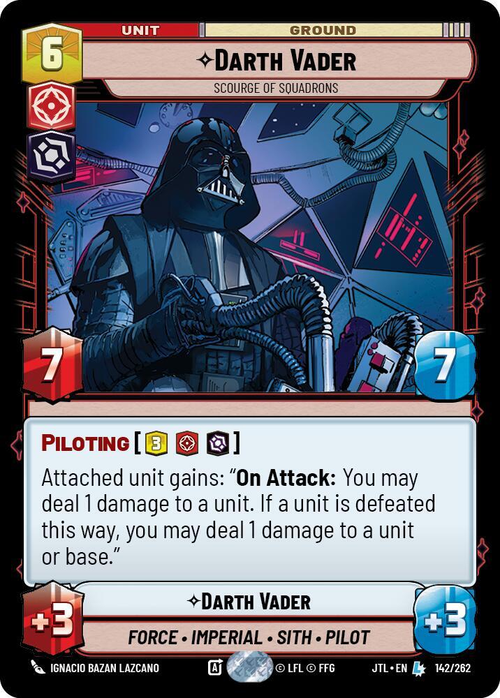 Darth Vader - Scourge of Squadrons 142/262 Jump to Lightspeed Star Wars card