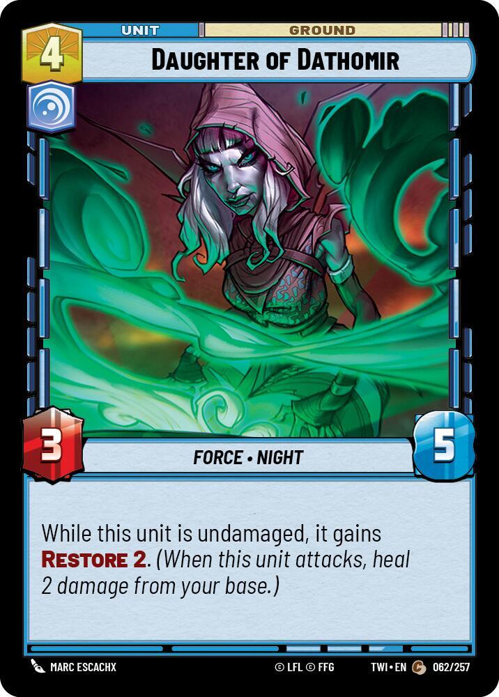 Daughter of Dathomir 062/257 Twilight of the Republic Star Wars card