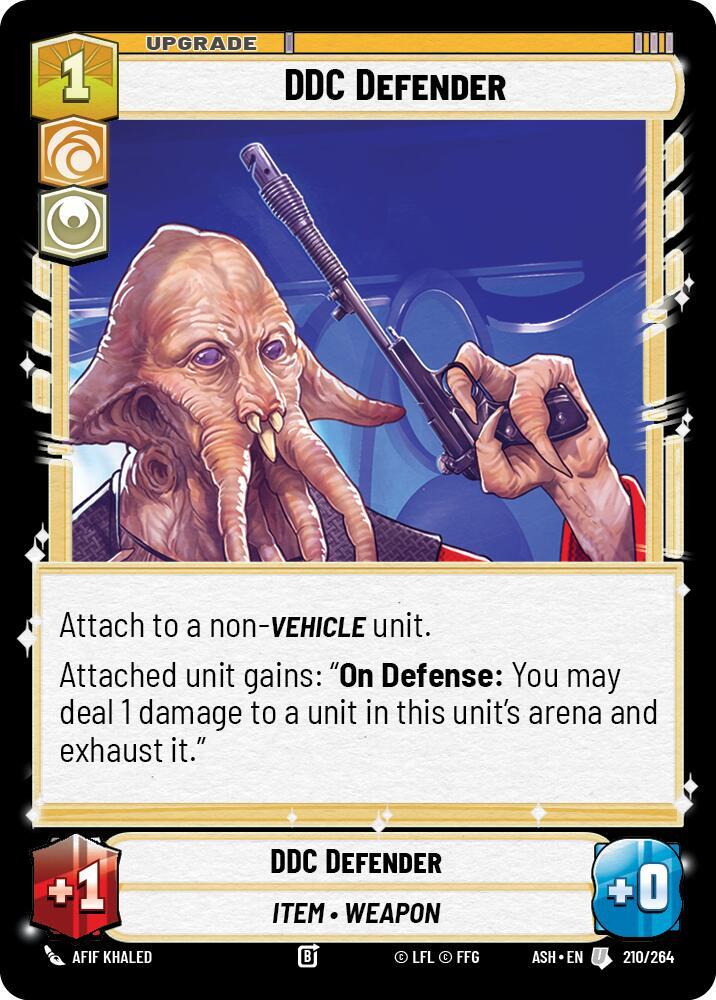 DDC Defender 210/264 Ashes of the Empire Star Wars card