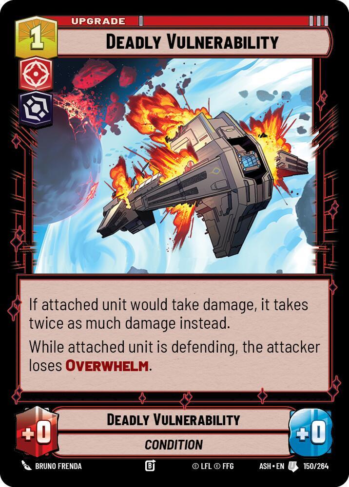 Deadly Vulnerability 150/264 Ashes of the Empire Star Wars card