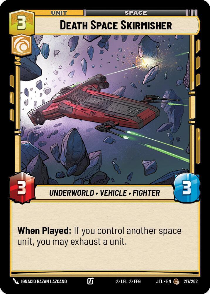 Death Space Skirmisher 217/262 Jump to Lightspeed Star Wars card