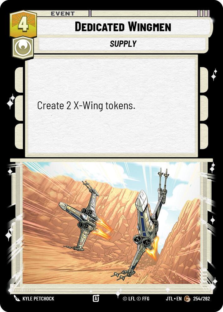 Dedicated Wingmen 254/262 Jump to Lightspeed Star Wars card