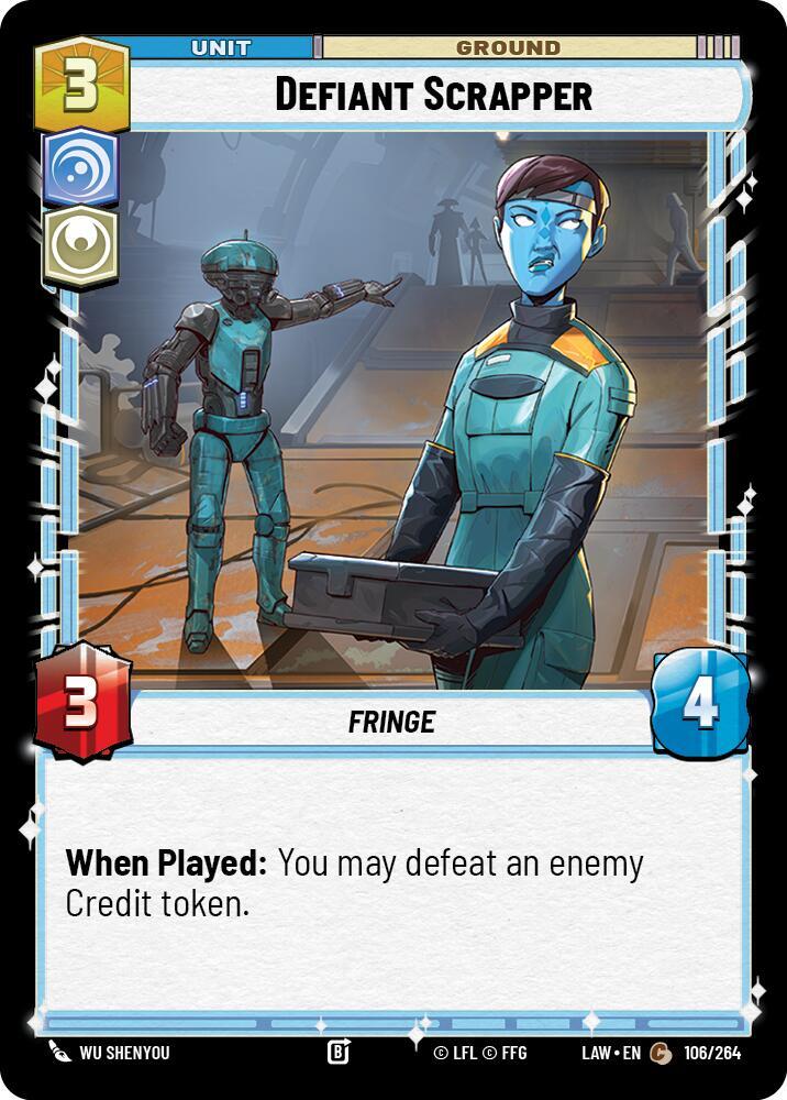 Defiant Scrapper 106/264 A Lawless Time Star Wars card
