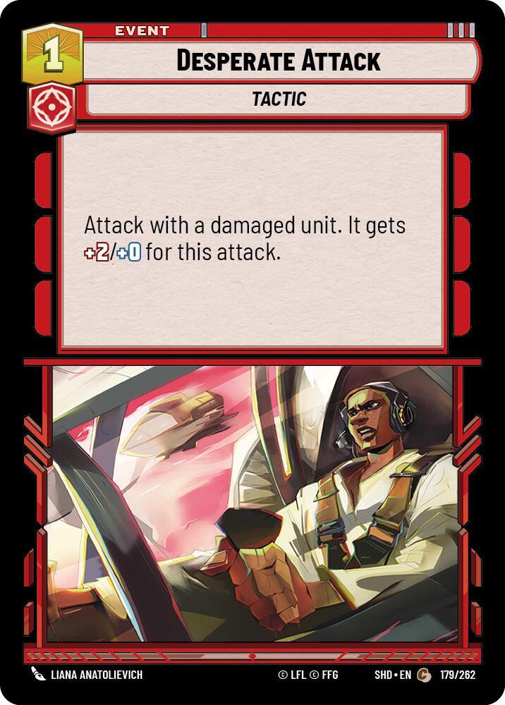 Desperate Attack 179/262 Shadows of the Galaxy Star Wars card