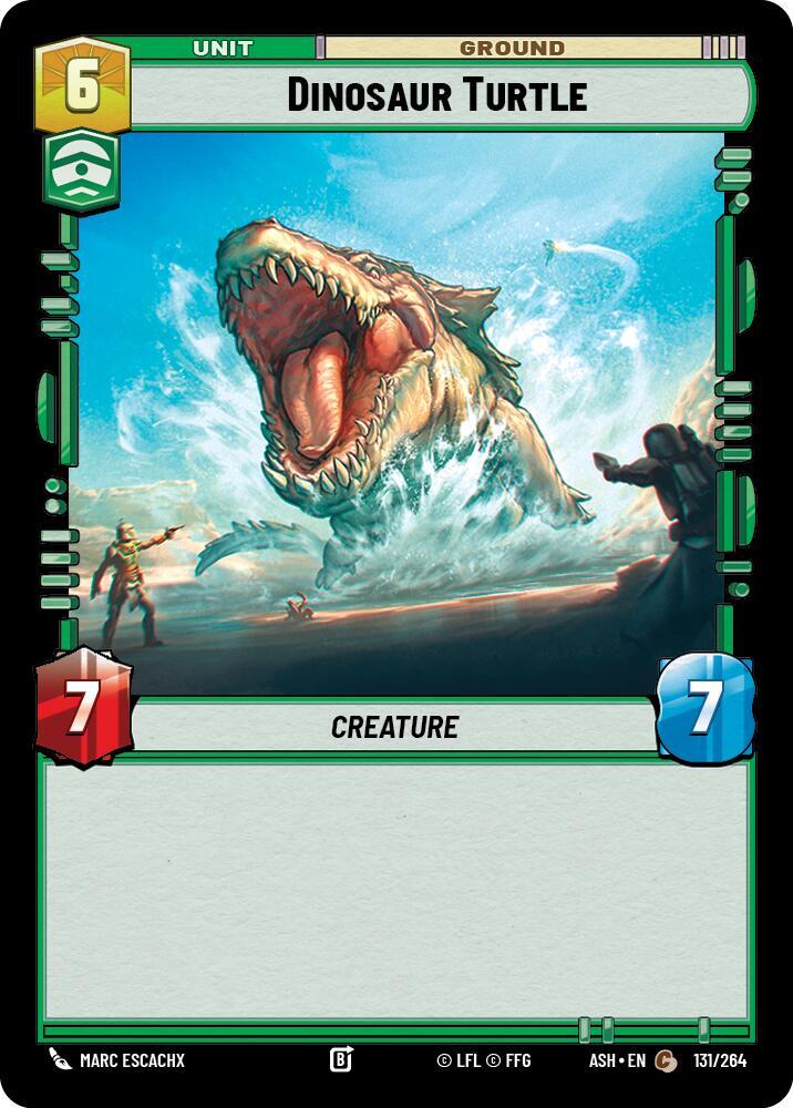 Dinosaur Turtle 131/264 Ashes of the Empire Star Wars card