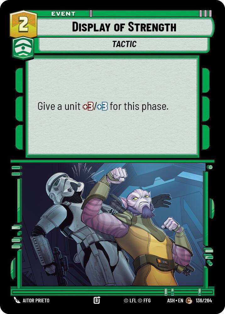 Display of Strength 136/264 Ashes of the Empire Star Wars card