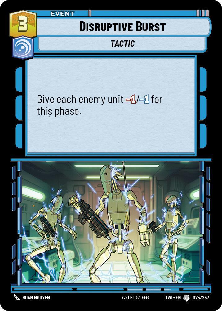 Disruptive Burst 075/257 Twilight of the Republic Star Wars card