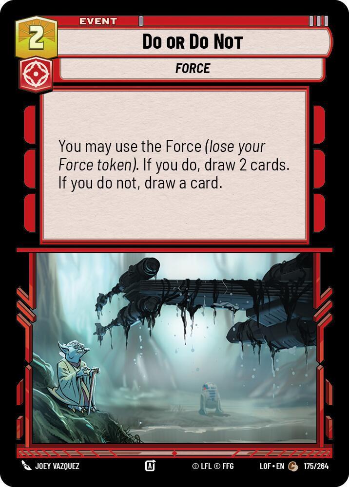 Do or Do Not 175/264 Legends of the Force Star Wars card