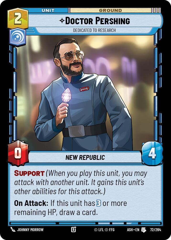 Doctor Pershing - Dedicated to Research 72/264 Ashes of the Empire Star Wars card