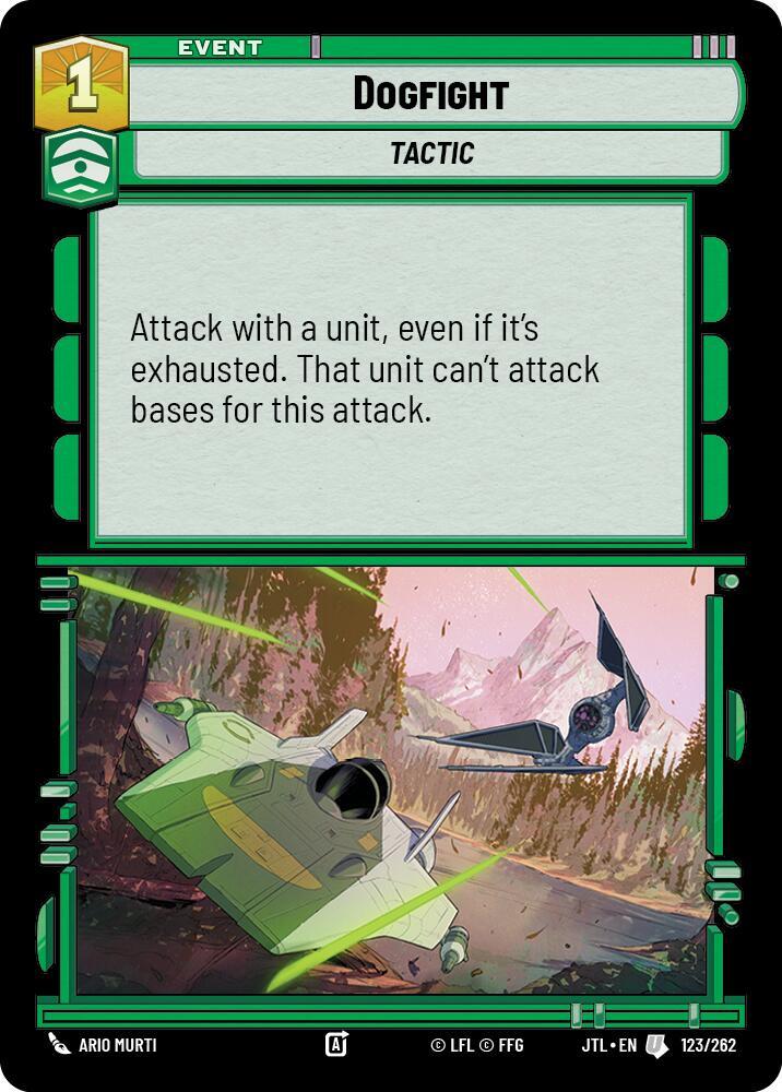 Dogfight 123/262 Jump to Lightspeed Star Wars card