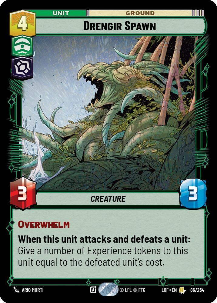 Drengir Spawn 086/264 Legends of the Force Star Wars card