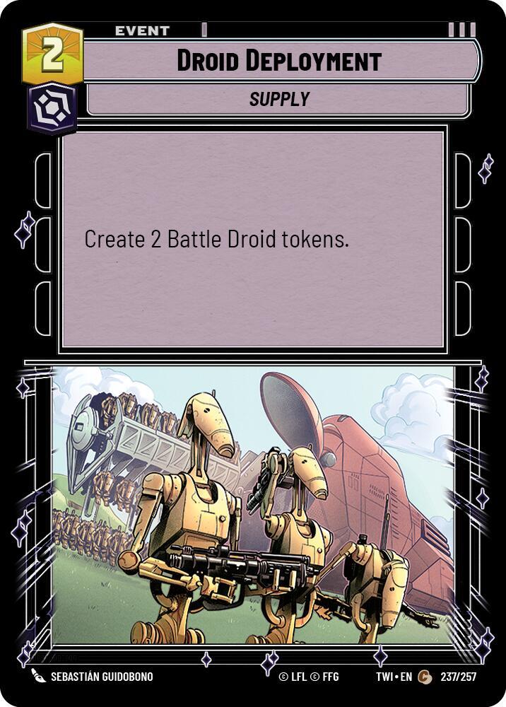 Droid Deployment 237/257 Twilight of the Republic Star Wars card