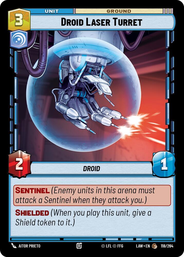 Droid Laser Turret 118/264 A Lawless Time Star Wars card