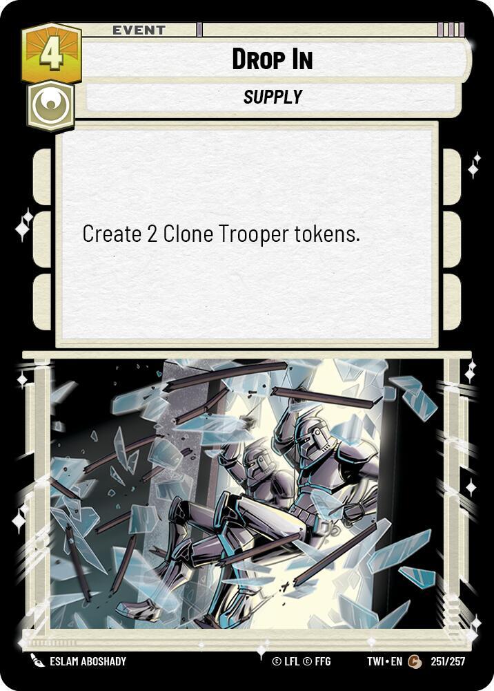 Drop In 251/257 Twilight of the Republic Star Wars card