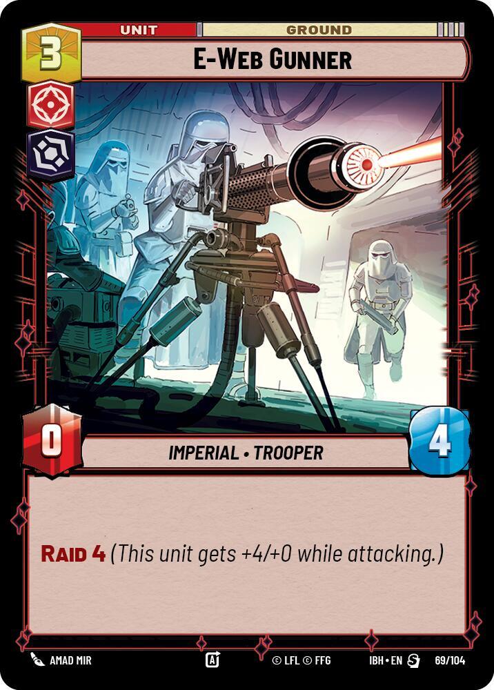 E-Web Gunner 69/104 Intro Battle Hoth Star Wars card