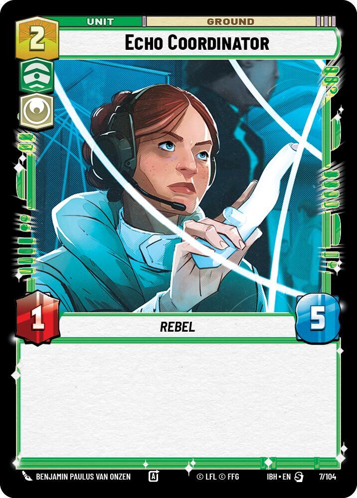 Echo Coordinator 7/104 Intro Battle Hoth Star Wars card