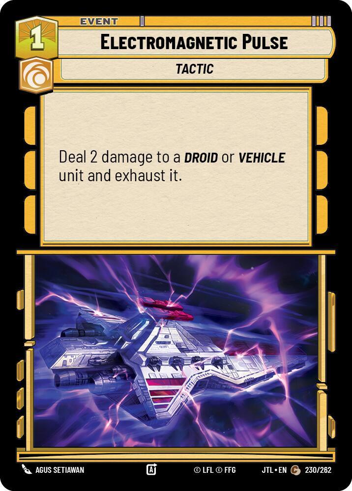 Electromagnetic Pulse 230/262 Jump to Lightspeed Star Wars card