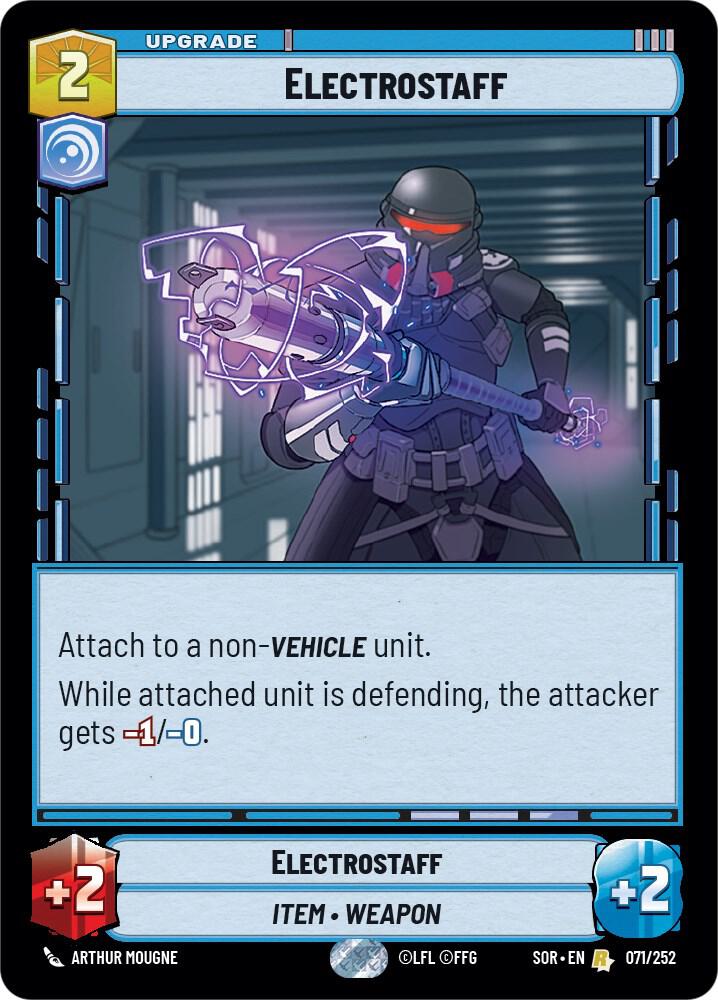Electrostaff 071/252 Spark of Rebellion Star Wars card