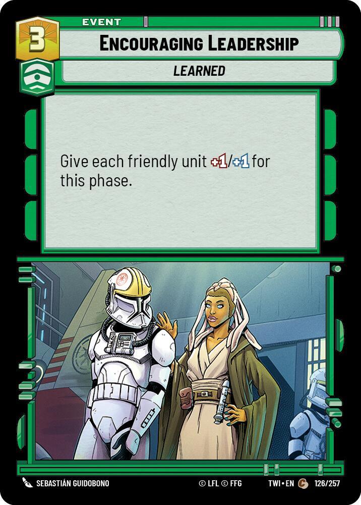 Encouraging Leadership 126/257 Twilight of the Republic Star Wars card