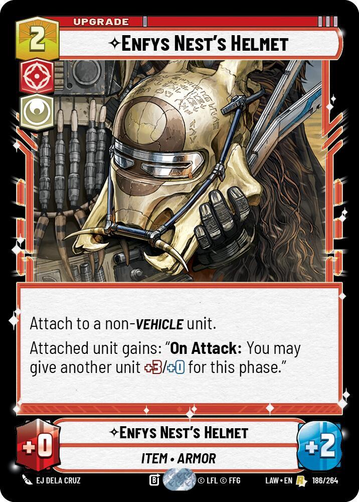 Enfys Nest's Helmet 186/264 A Lawless Time Star Wars card