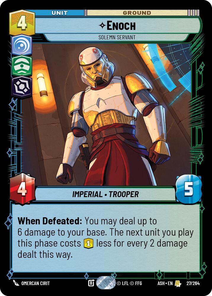 Enoch - Solemn Servant 27/264 Ashes of the Empire Star Wars card