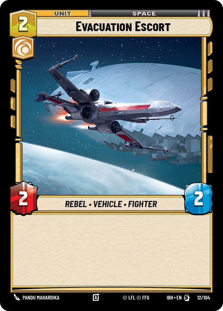 Evacuation Escort 12/104 Intro Battle Hoth Star Wars card