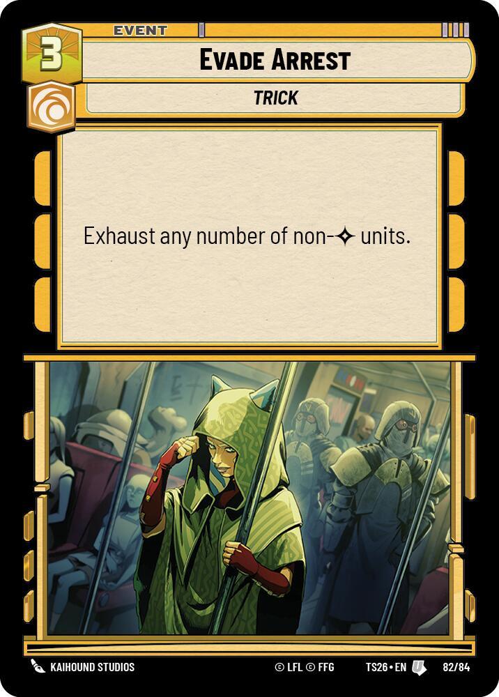 Evade Arrest 82/84 Twin Suns Star Wars card