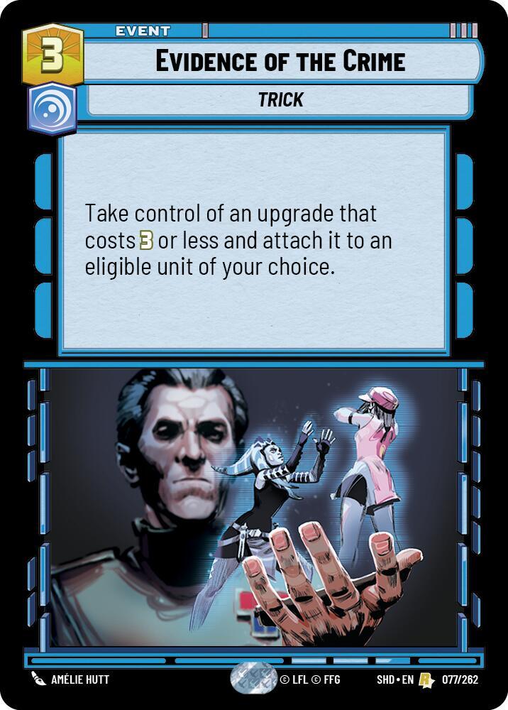 Evidence of the Crime 077/262 Shadows of the Galaxy Star Wars card