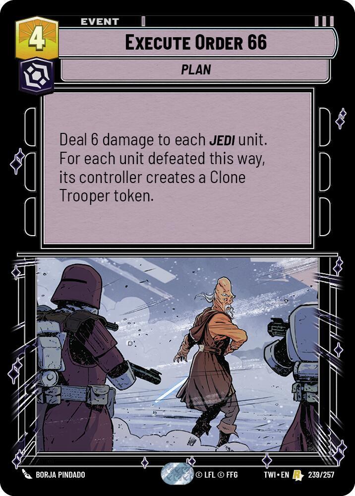Execute Order 66 239/257 Twilight of the Republic Star Wars card