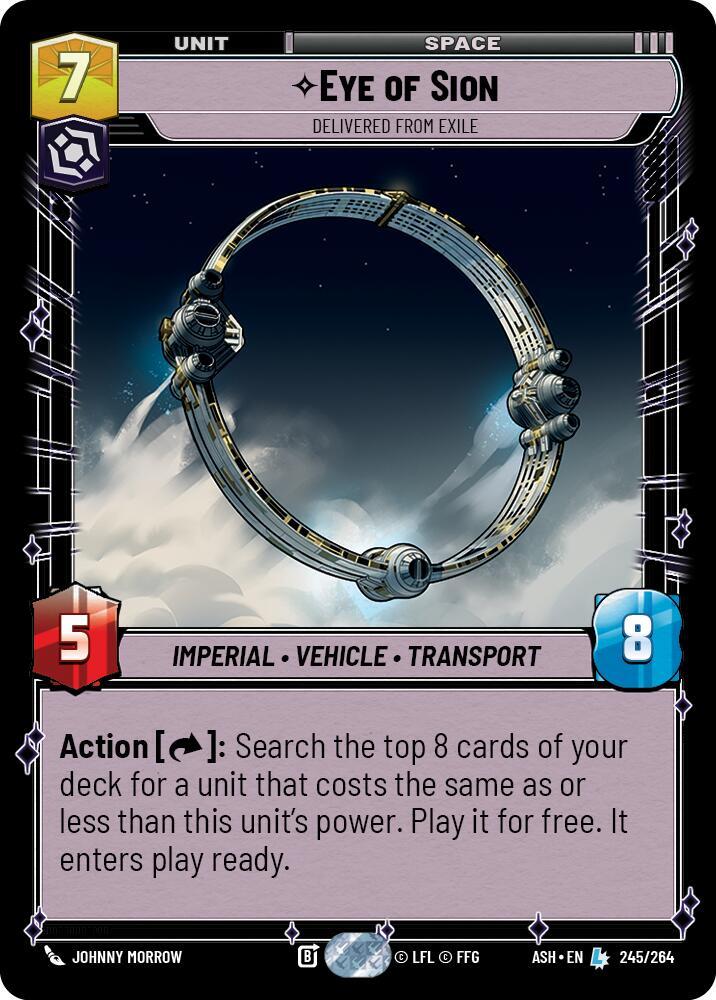 Eye of Sion - Delivered from Exile 245/264 Ashes of the Empire Star Wars card