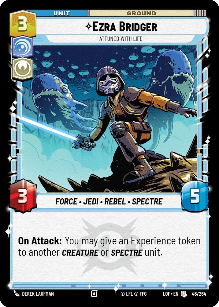 Ezra Bridger - Attuned With Life 046/264 Legends of the Force Star Wars card