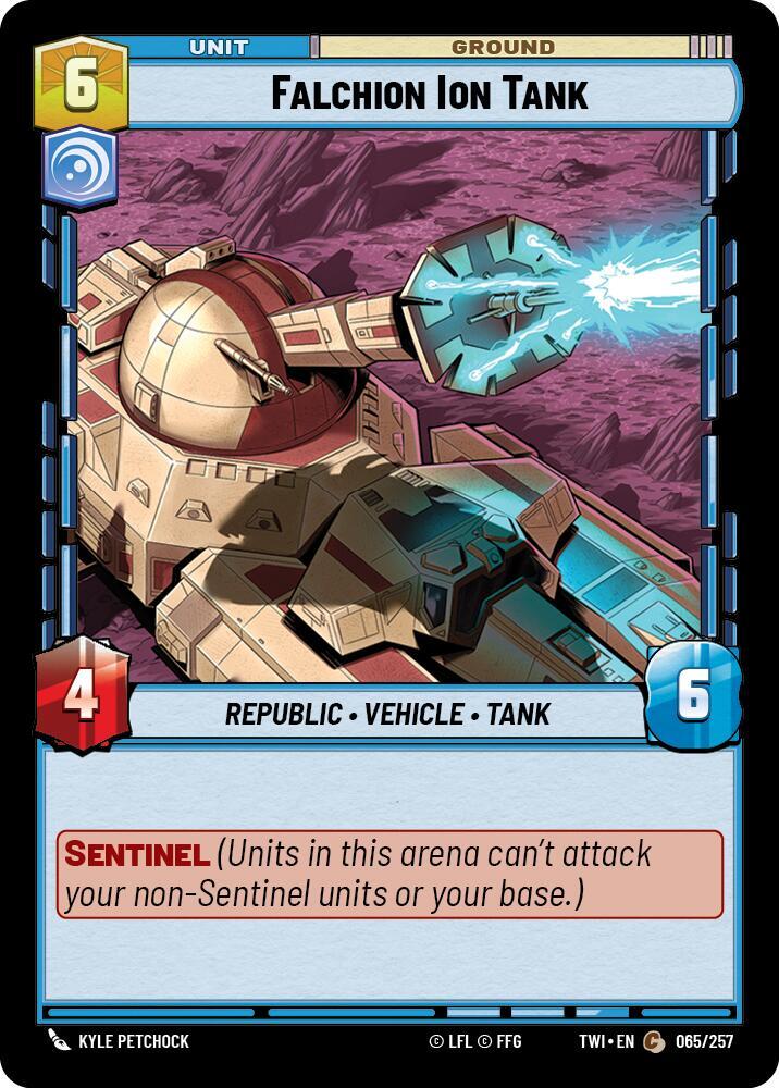 Falchion Ion Tank 065/257 Twilight of the Republic Star Wars card