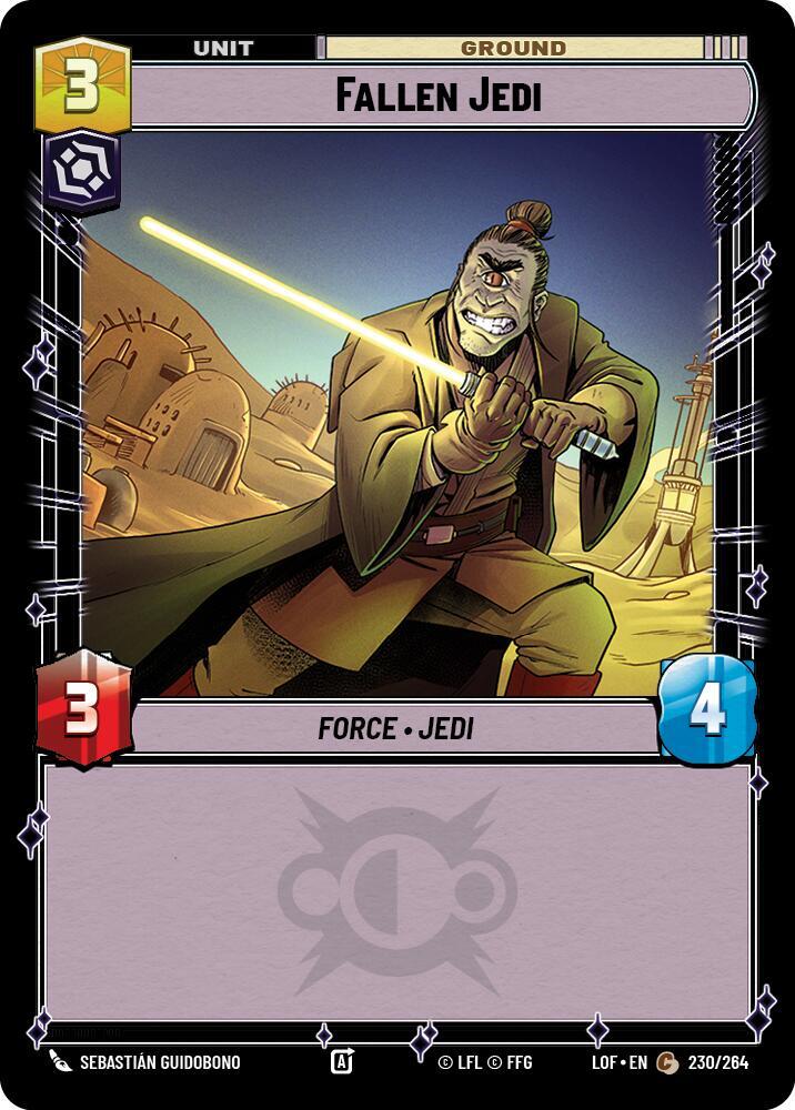Fallen Jedi 230/264 Legends of the Force Star Wars card