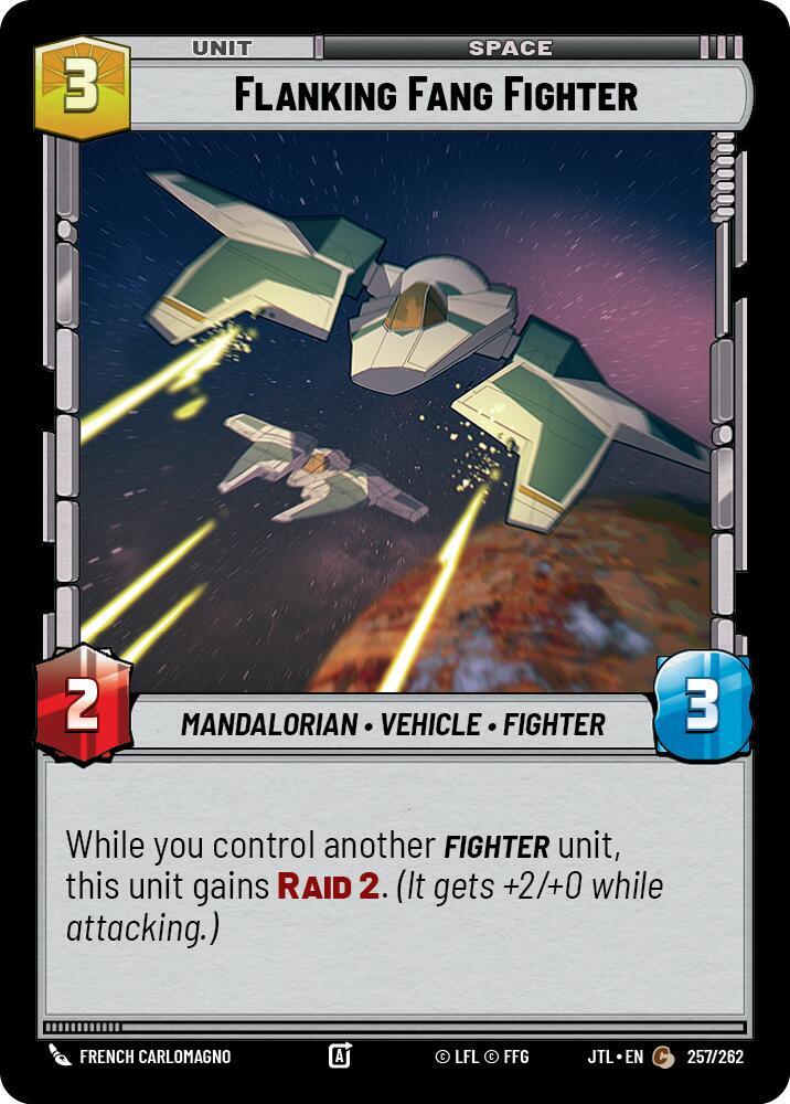 Flanking Fang Fighter 257/262 Jump to Lightspeed Star Wars card