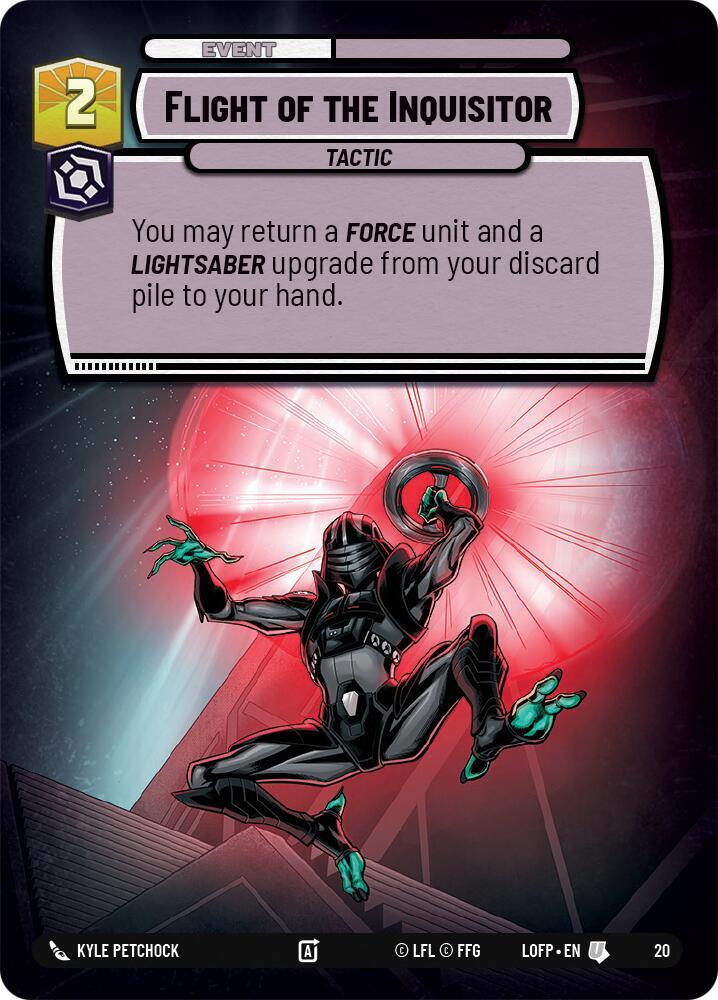Flight of the Inquisitor 20 Organized Play Promos Star Wars card