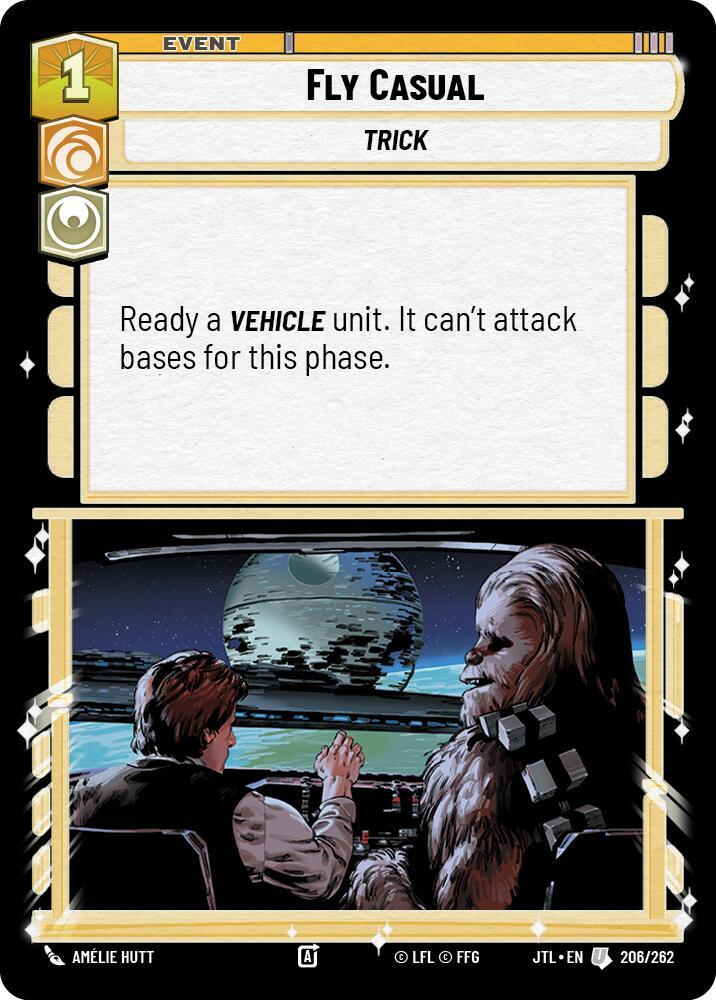 Fly Casual 206/262 Jump to Lightspeed Star Wars card