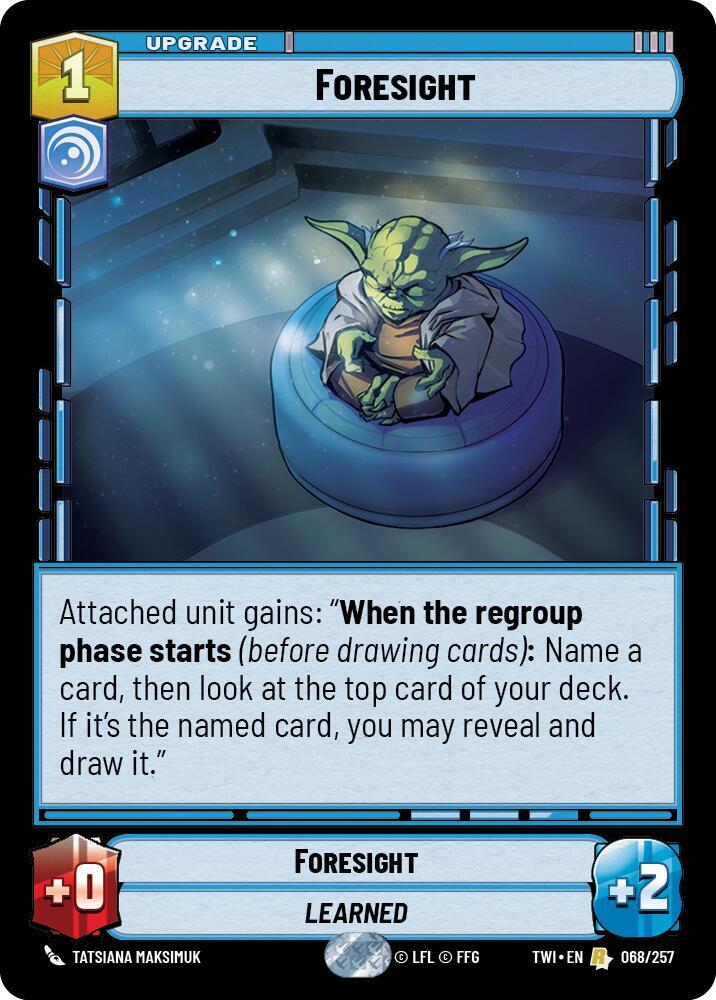Foresight 068/257 Twilight of the Republic Star Wars card