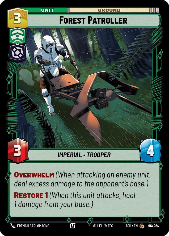 Forest Patroller 96/264 Ashes of the Empire Star Wars card