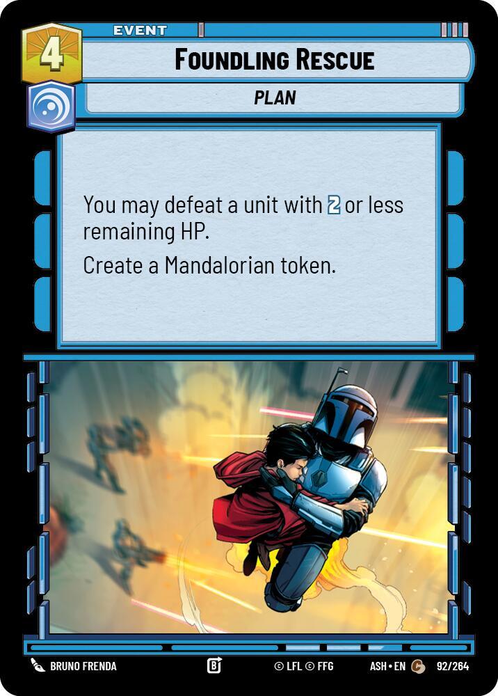 Foundling Rescue 92/264 Ashes of the Empire Star Wars card