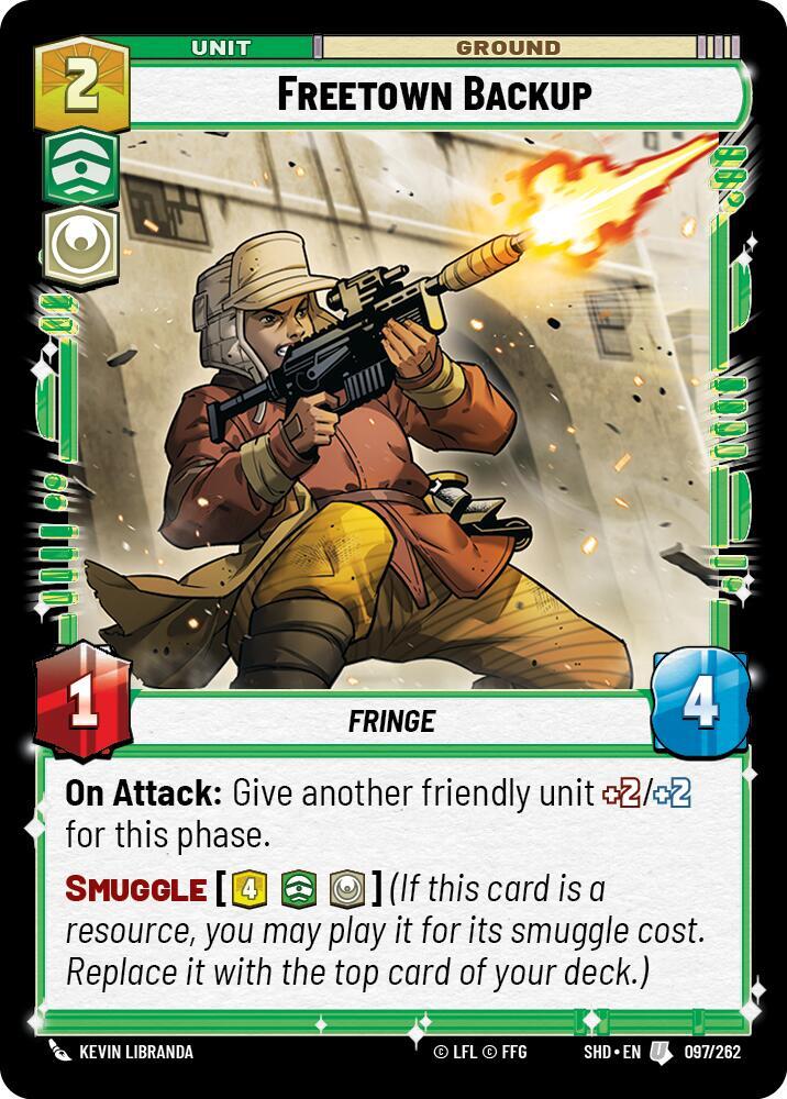 Freetown Backup 097/262 Shadows of the Galaxy Star Wars card