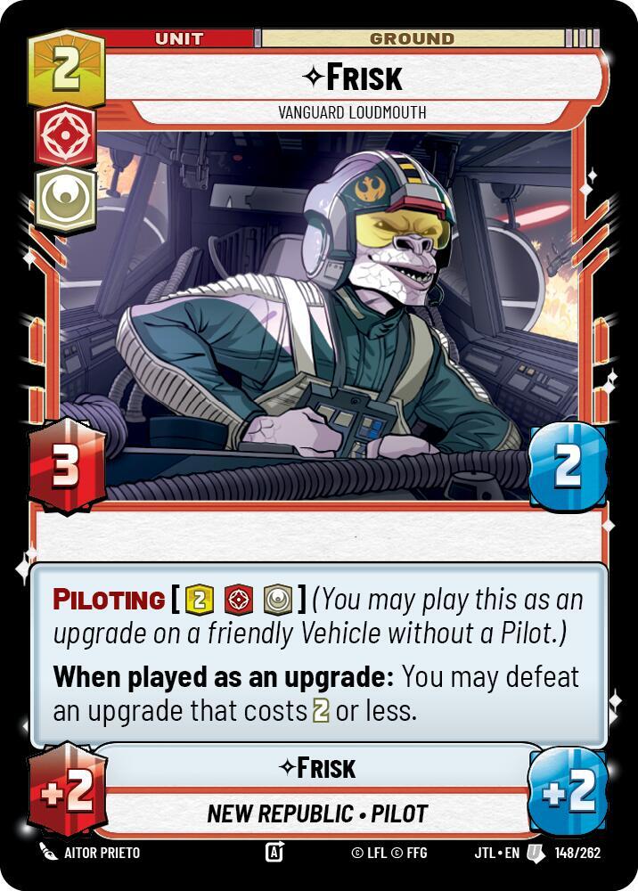 Frisk - Vanguard Loudmouth 148/262 Jump to Lightspeed Star Wars card